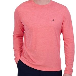 Nautica Men's Red Long Sleeve Shirt